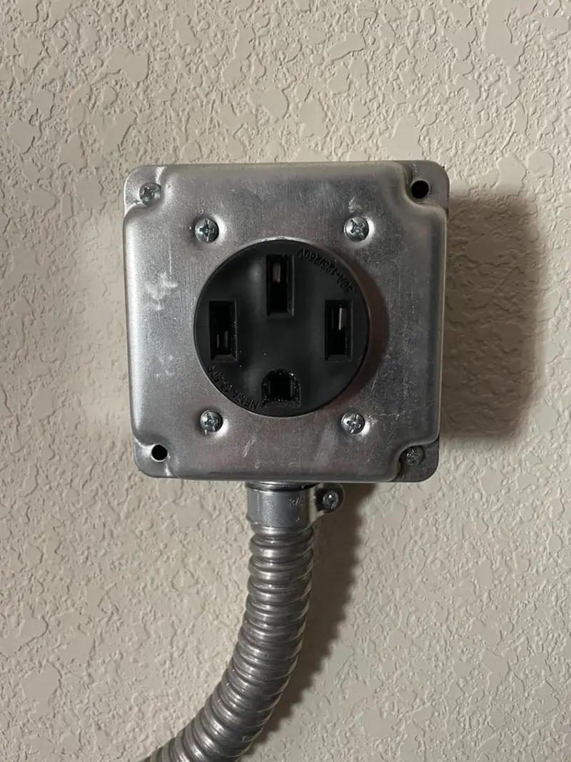 NEMA 14-50 outlet installed for Electrical Panel Upgrade in Vandalia